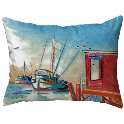  Shrimp Boat Indoor/Outdoor Lumbar Pillow