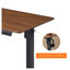 Bureau électrique debout, bureau assis-debout à hauteur réglable de 48 x 24 pouces avec 3 boutons préréglés, bureau ergonomique en noyer foncé