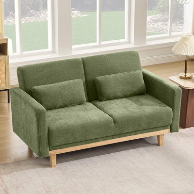 59.8''W 3-Level Adjustable Upholstery Chenille Loveseat