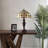 Simonson Tiffany Table Lamp Gold Stained Glass Included LED Bulbs 16"W*16"D*24"H