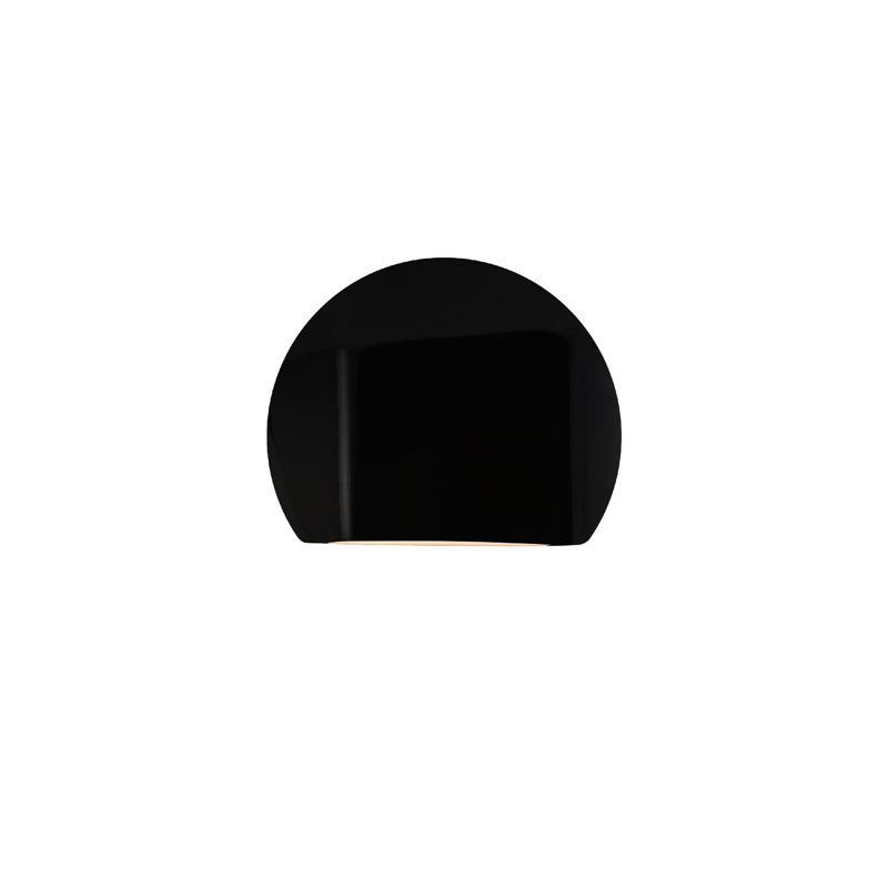 Beda Ceramic LED Wall Light, Gloss Black/Matte White