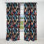 Tribal Dreamscape Feather Motif Boho II - Rideau occultant abstrait Boho - 1 panneaux-107556164