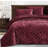 Diamond Stitch Reversible Plush Distressed Velvet Quilt Set-1957871825-1963264249