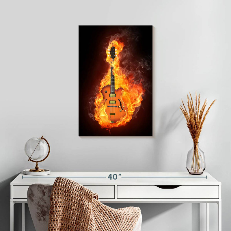 Guitare électrique Abarca Blazing, H 24 po x l 16 po