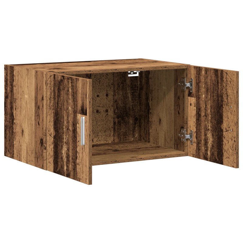 Wall Cabinet Wall-mounted Engineered wood Rustic Buffet Sideboard, Old Wood