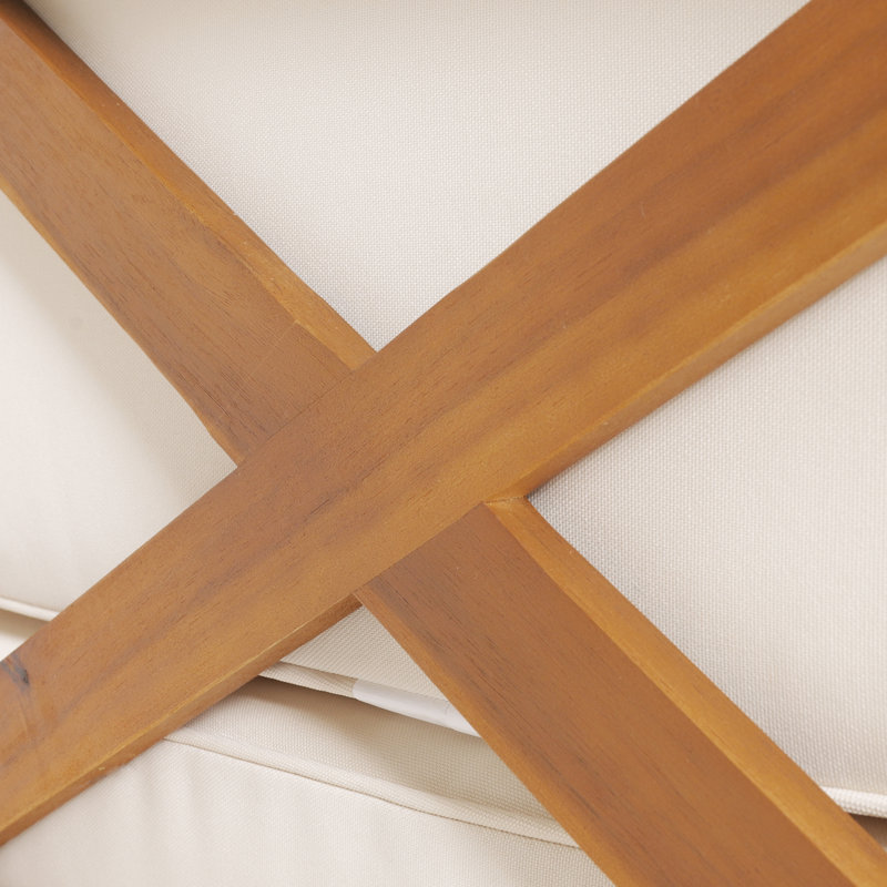 BANC D'ANGLE GAUCHE EN X