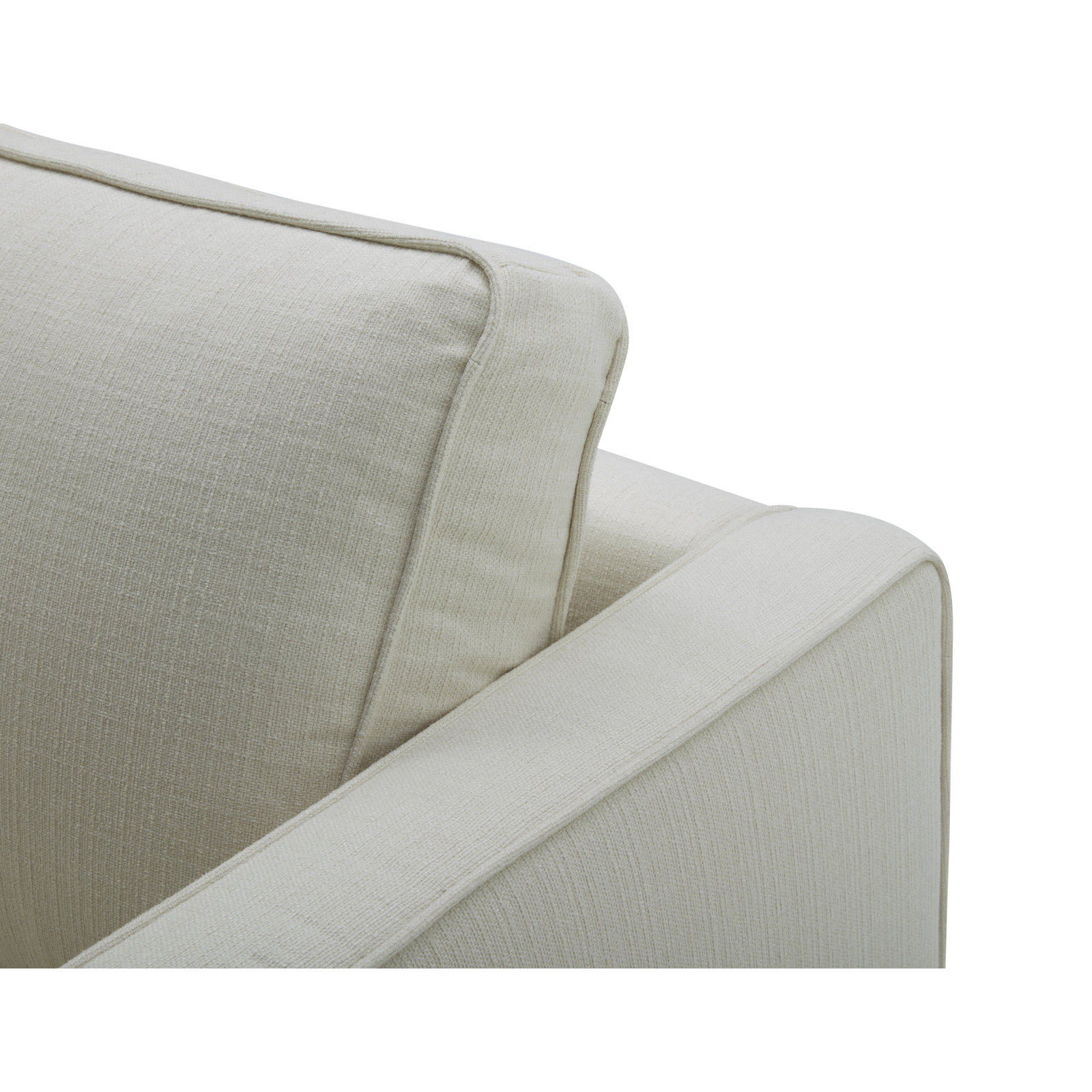 Bobbi 3 Piece Upholstered Living Room Set, Flanigan Cotton