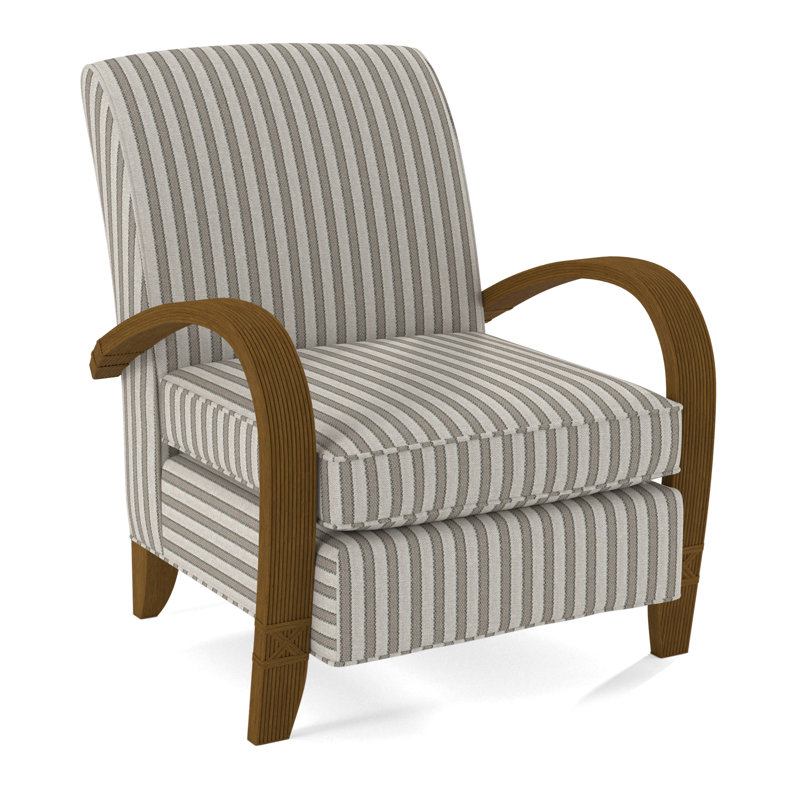Vero Armchair, Havana, Beige Performance Fabric; 0851-73