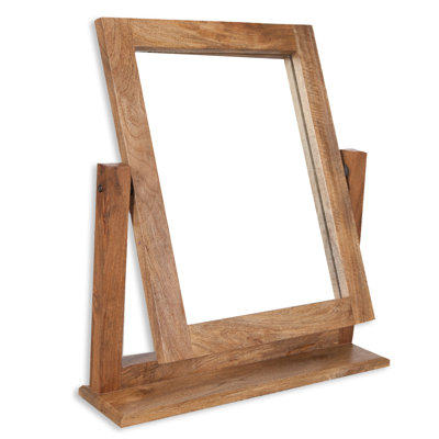Odisha Solid Wood Rectangle Freestanding Mirror