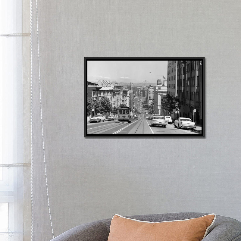 «1950s-1960s Cable Car in San Francisco California USA», reproduction de photo sur toile tendue, H 18 po x l 26 po x P 1,5 po