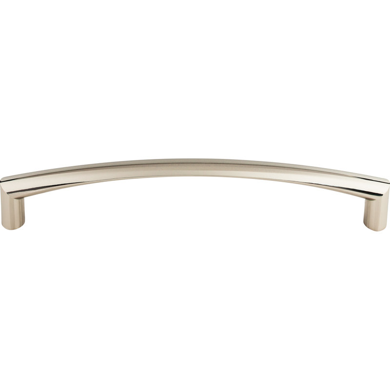 Griggs Bar Pull, Polished Nickel, 12" Center to Center