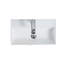 Lavabo vasque en céramique blanc brillant 21,6 po, lavabo 24V06 - 21 pour salle de bain, vernis lisse, construction, lavabo durable et facile à entretenir, matériau, lignes, installation-129957084