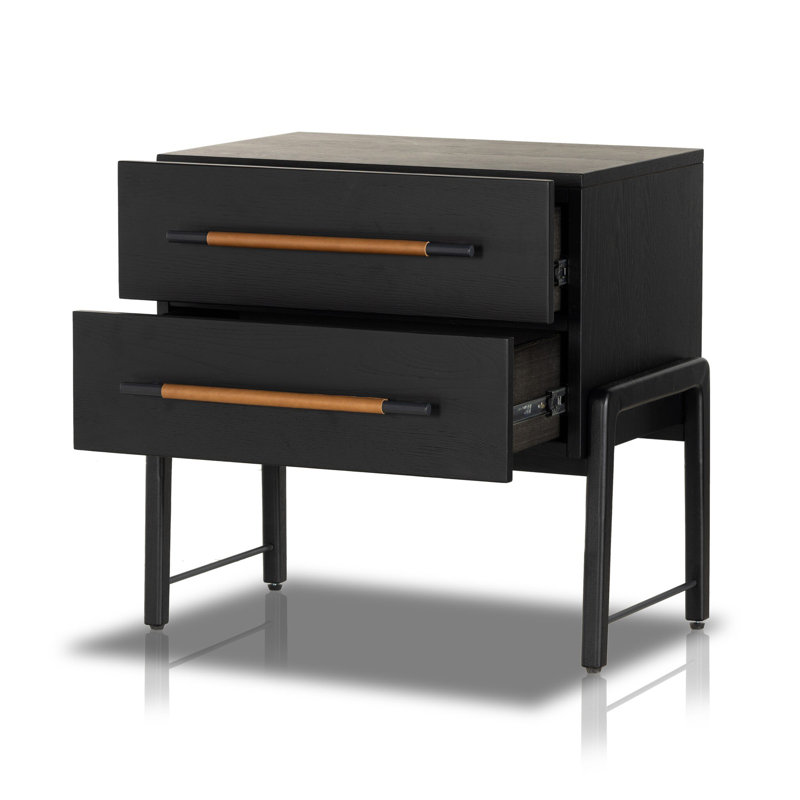 Rosedale 2 - Drawer Nightstand, Ebony Oak