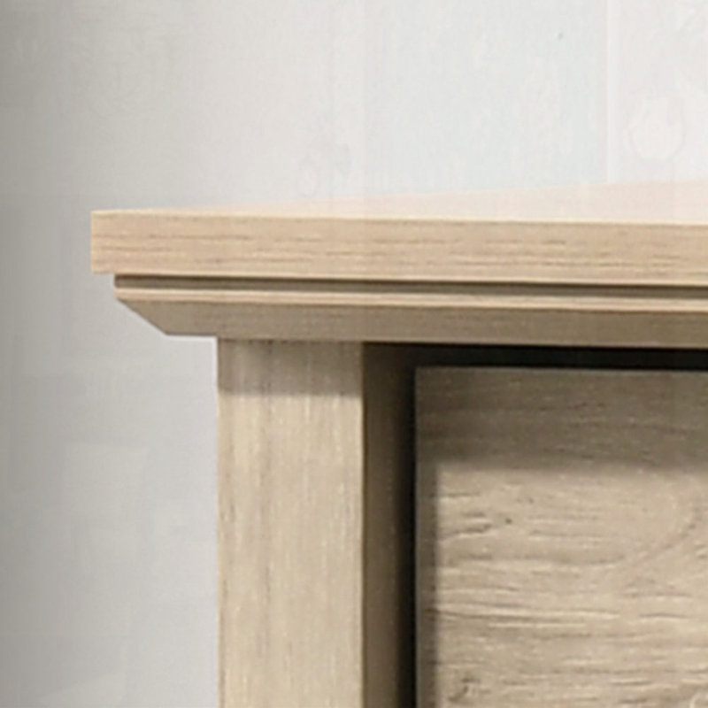 Commode 6 tiroirs au fini chêne clair