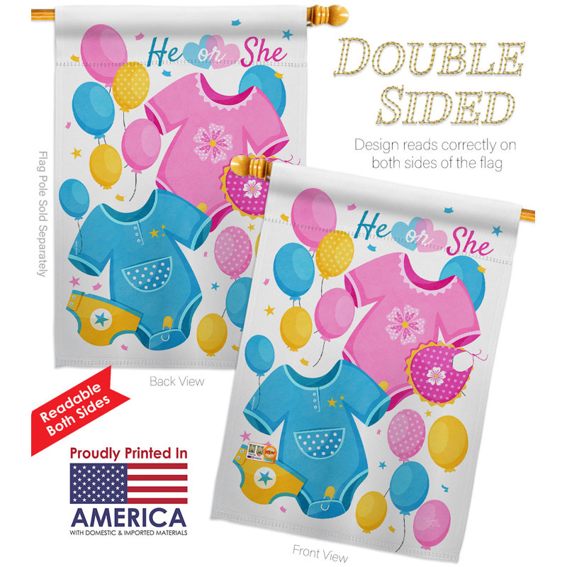 Drapeau de maison à 2 côtés en polyester 40 po x 28 po
