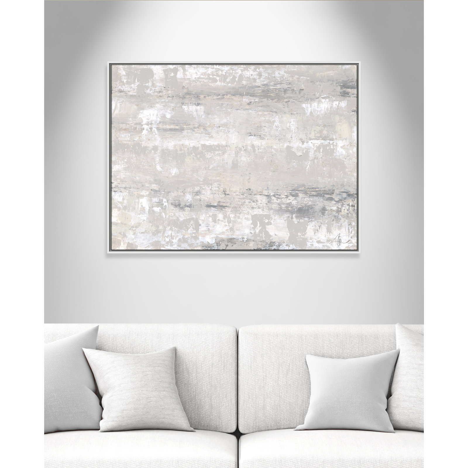 Desert Winds by Filippo Ioco - Print, White Framed Canvas, 31.5" H x 41.5" W x 2" D