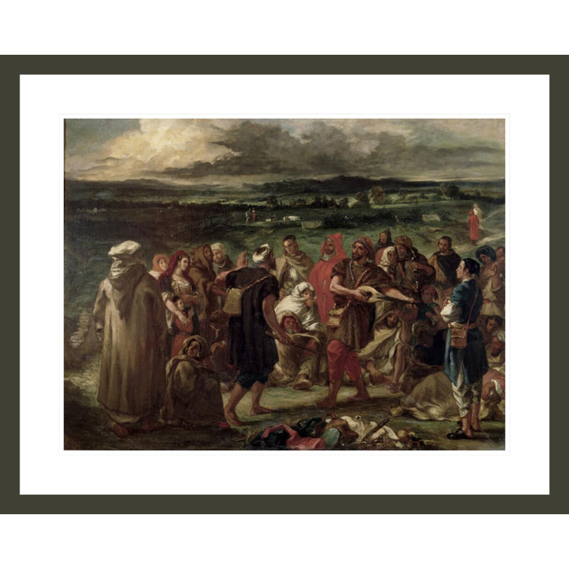 «Comedians or Arab Buffons» par Eugène Delacroix, impression giclée sur cadre, H 23,5 po x l 29,11 po