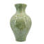 Vase tulipe en céramique verte de 42 cm
