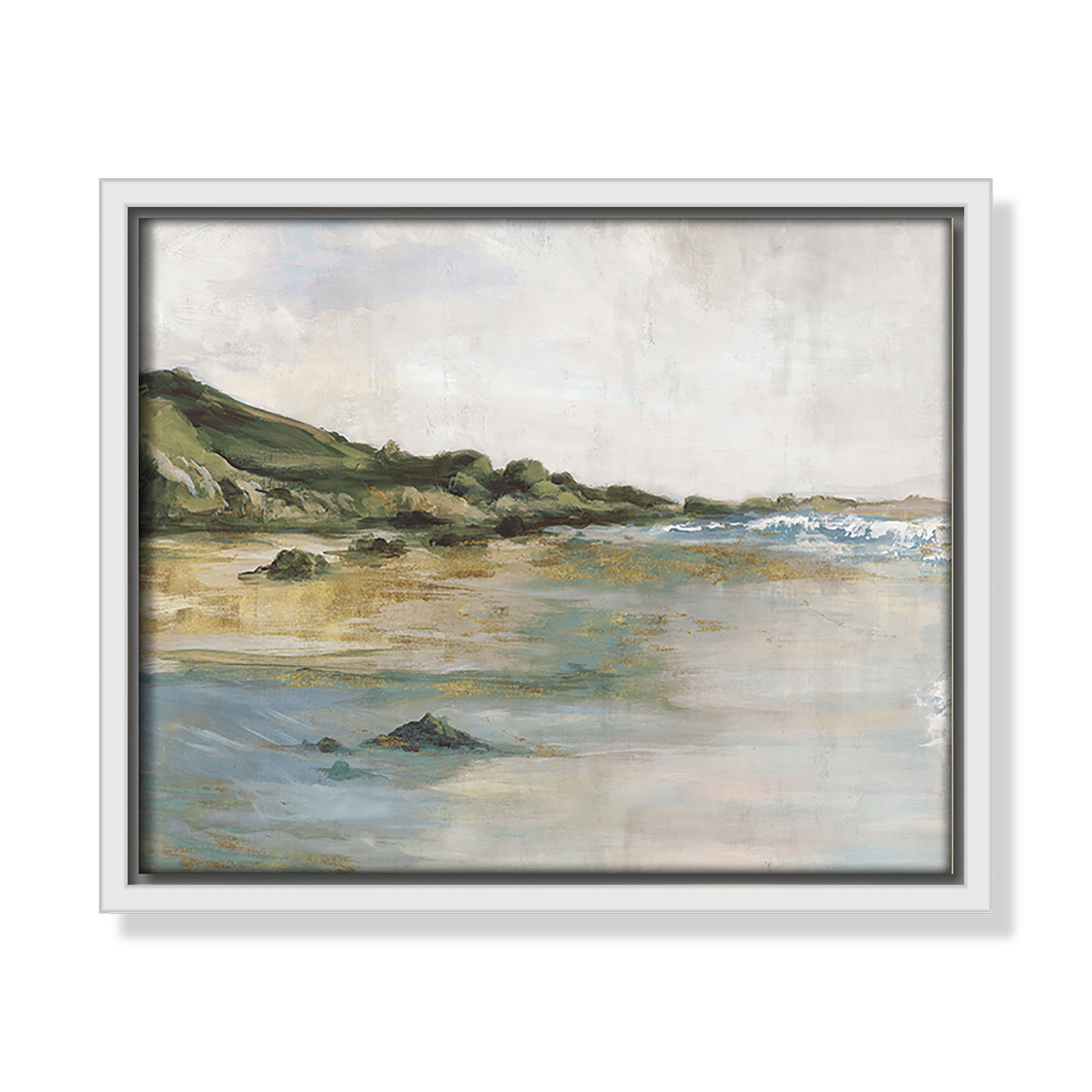 Cordoba "Tide's Edge" Print, 9.5" H x 11.5" W, White
