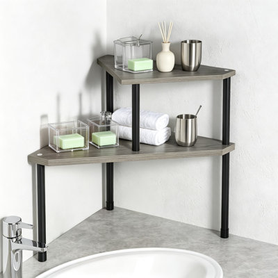 Étagère de rangement pour salle de bain pour articles de toilette, maquillage et cuisine