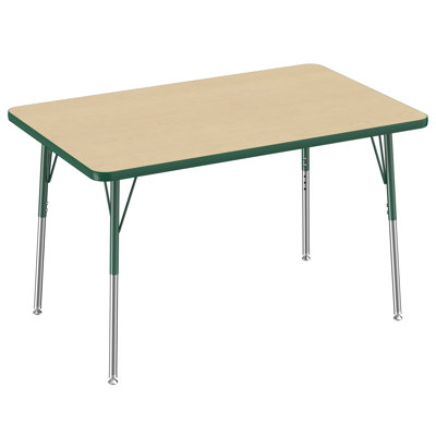 Rectangle T-Mold Adjustable Height Activity Table