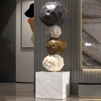 Glass Fiber Reinforced Plastics Marble Abstract sculpture on the floor Decorative Object