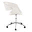 Chaise de travail en métal chromé et similicuir-887374318