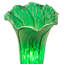 13" High Green Tiffany Pond Lily Twin Cherub Accent Lamp