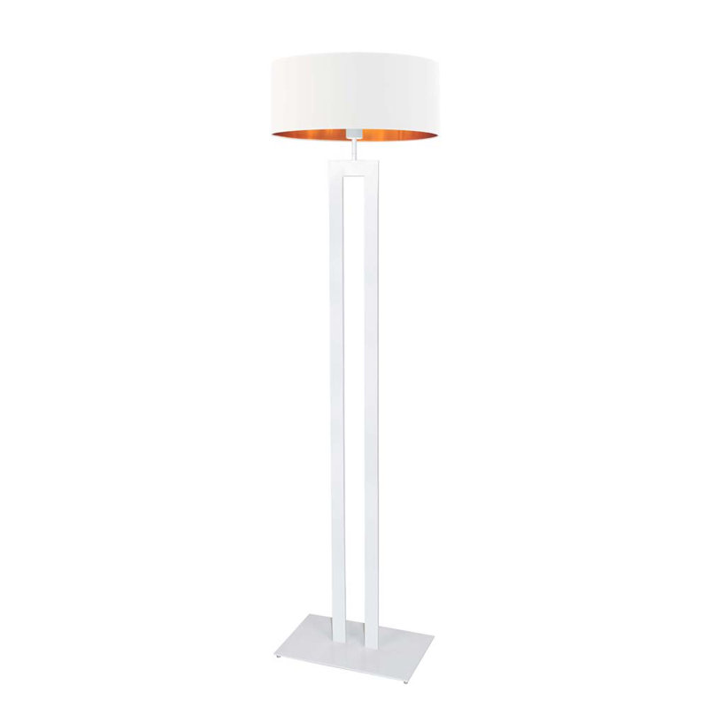 Sallee 162cm Traditional Floor Lamp, White, White