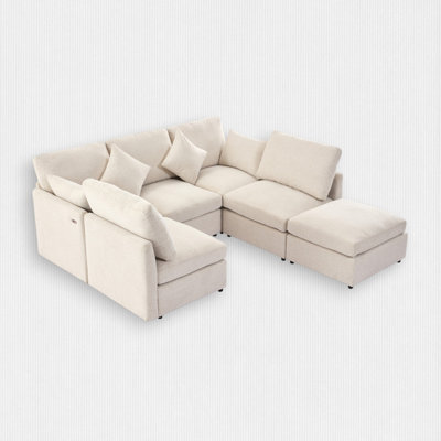6 - Piece Upholstered Sectional by Latitude Run