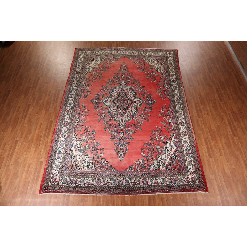 Grand tapis floral traditionnel 14 pi 5 po x 10 pi 5 po
