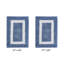 Ensemble de tapis pour salle de bain 2 pièces 100% coton 2370 g / m² Broshouse, tapis de salle de bain touffeté ultra moelleux, super absorbant certifié OEKO-TEX®, réversible, lavable à la machine, confort semblable au spa, bleu foncé / blanc-1922298102-1961748650
