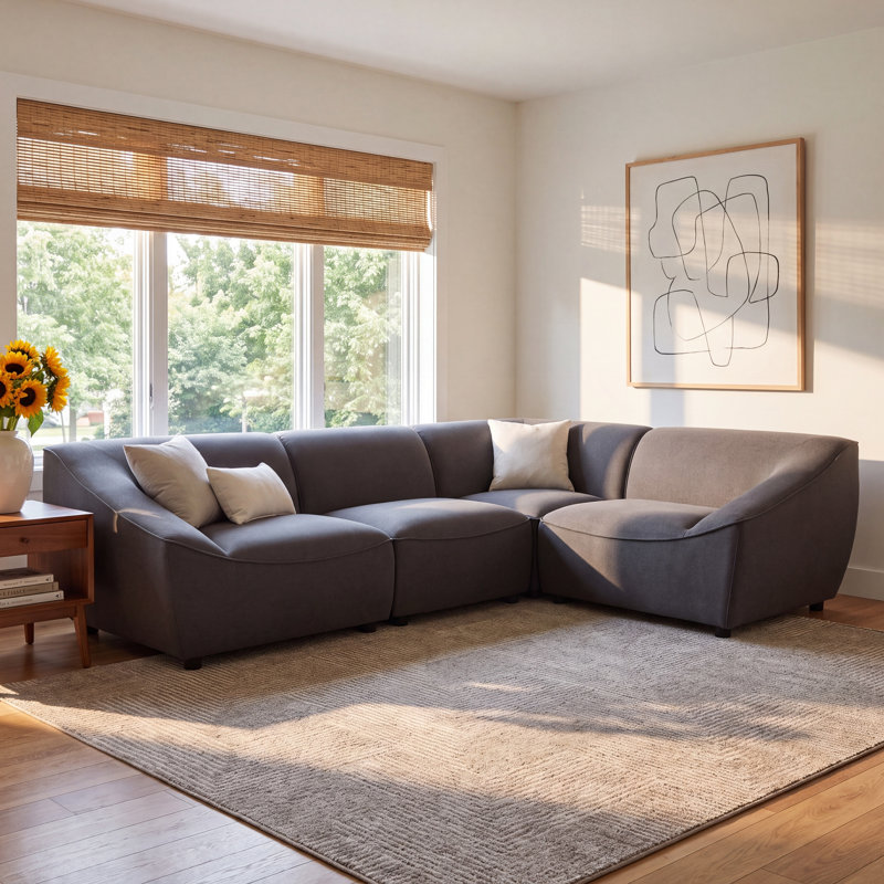 Lizzy Upholstered U-Shaped Sectional Symmetrical