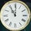 Horloge sur pied 75,59 "moderne de luxe verte avec mécanisme à pendule mécanique