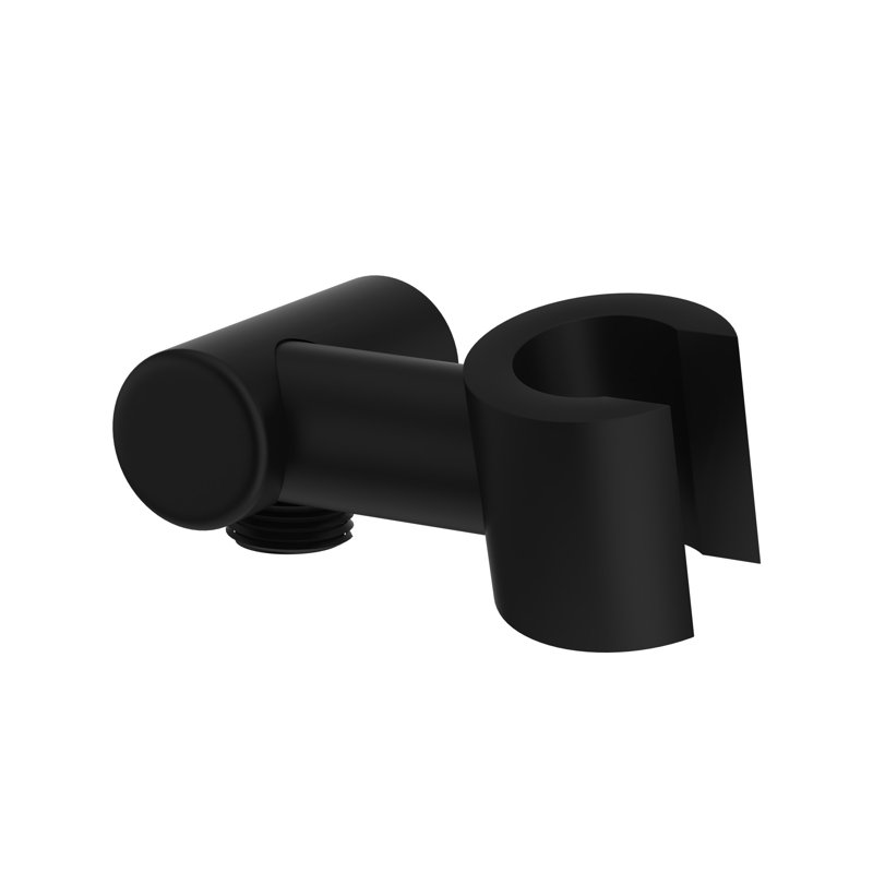 Handshower Outlet With Holder, Matte Black