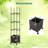 87'' Tall Raised Garden Bed w/ Plant Box & Trellis Lockable Wheels Indoor Outdoor
