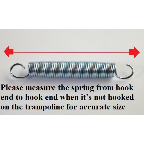 5.5" Silver Alloy Steel Helical Coil Trampoline Springs (Set of 20)