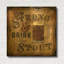 «Strong And Stout» par Art Licensing Studio, art mural en métal doré, 12 po x 12 po-1855903506