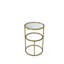 Aurther Glass Top End Table