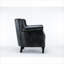 Fauteuil club 1 place en similicuir rembourré avec garniture cloutée pour le salon-107878601