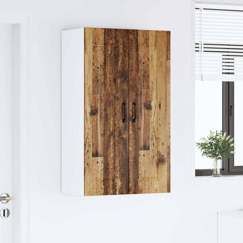 Vidaxl Kitchen Wall Cabinet With Shelf Sonoma Oak 80 X 31 X 100 Cm, 100cm H x 60cm W x 31cm D, Old Wood