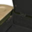 Banc de rangement repose-pieds en tissu avec repose-pieds