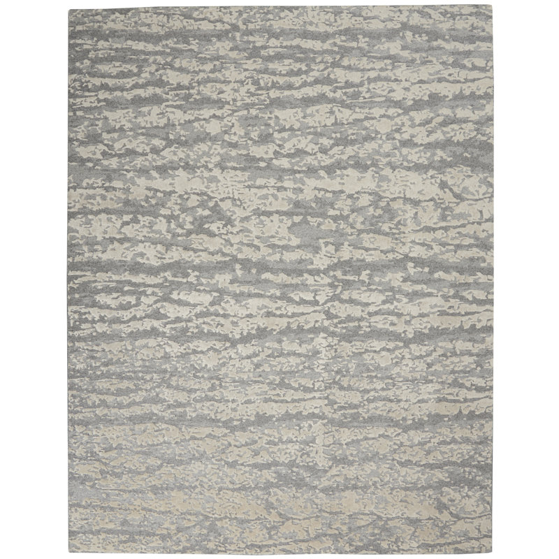 Nourison Theos 7'9" x 9'9" Sand Storm Modern Indoor Rug, Rectangle 7'9" x 9'9"