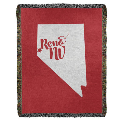 Jeté en coton tissé reno nevada