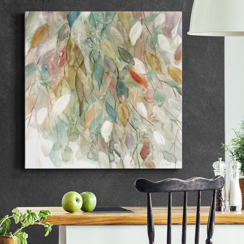 Rainy Cascade - reproduction sur toile tendue, H 24 po x l 24 po x P 1,5 po