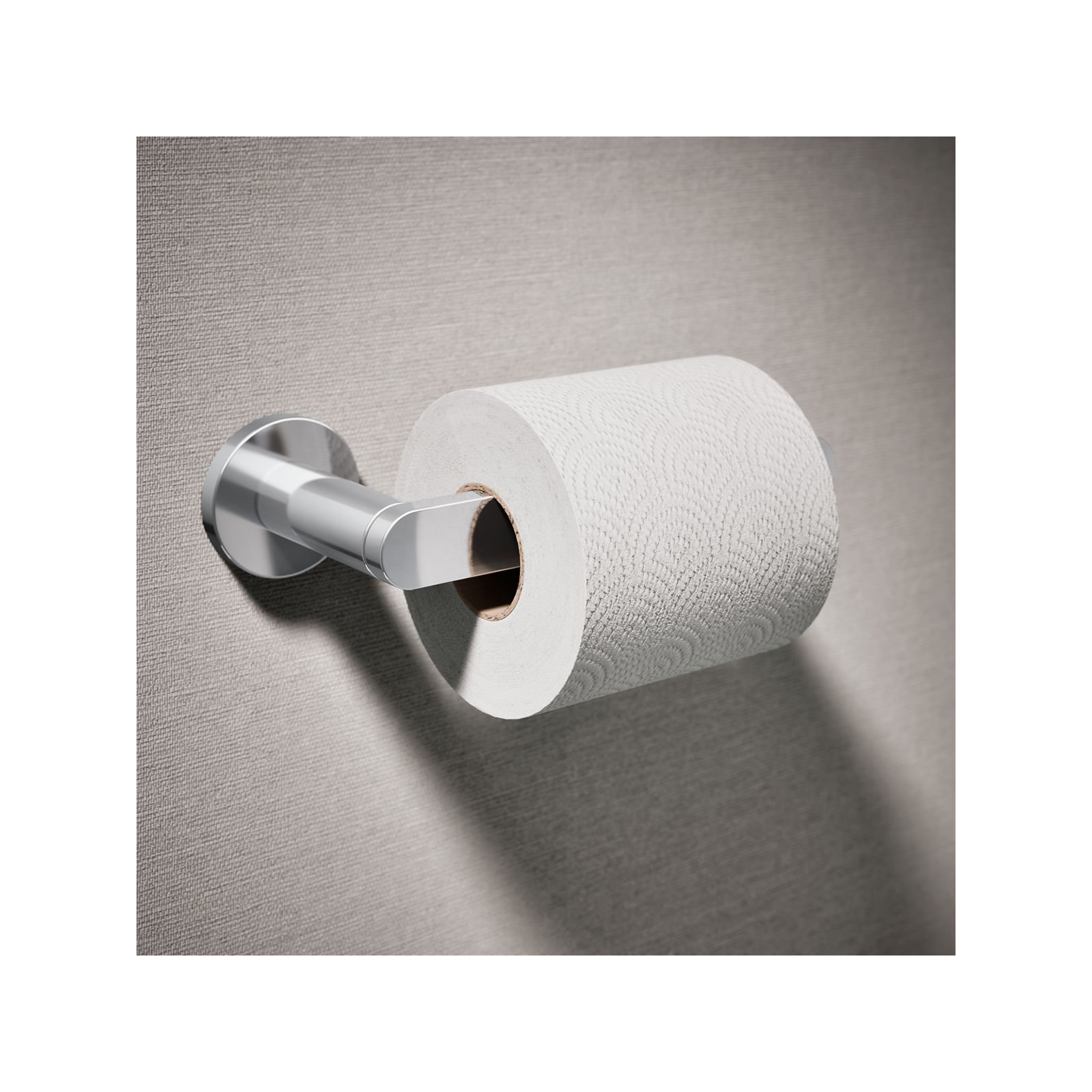 Wall Mount Toilet Paper Holder, Polished Chrome
