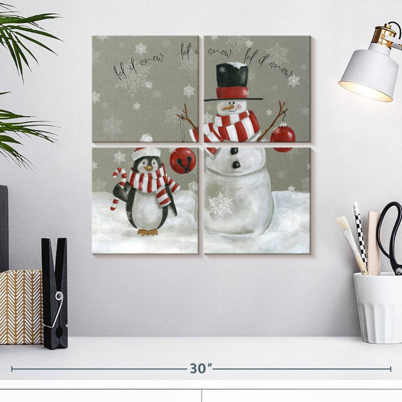 Pingouins de neige Lelend «Let It Snow», H 18 po x l 18 po