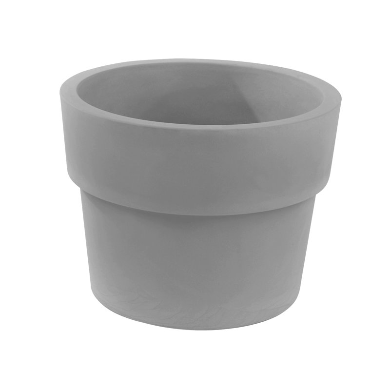 Pot à fleurs en plastique Vasso, Acier, H 18,25 po x l 23,5 po x P 23,5 po