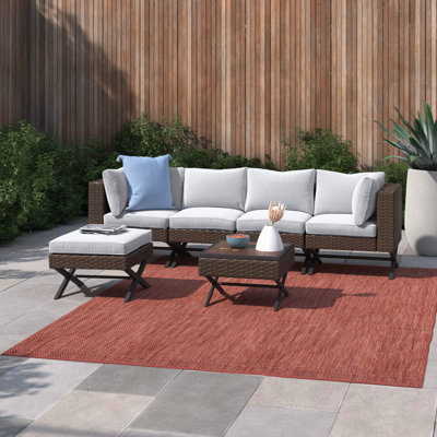 Boydston 4 - Person Modular Patio Conversation Set with Cushions
