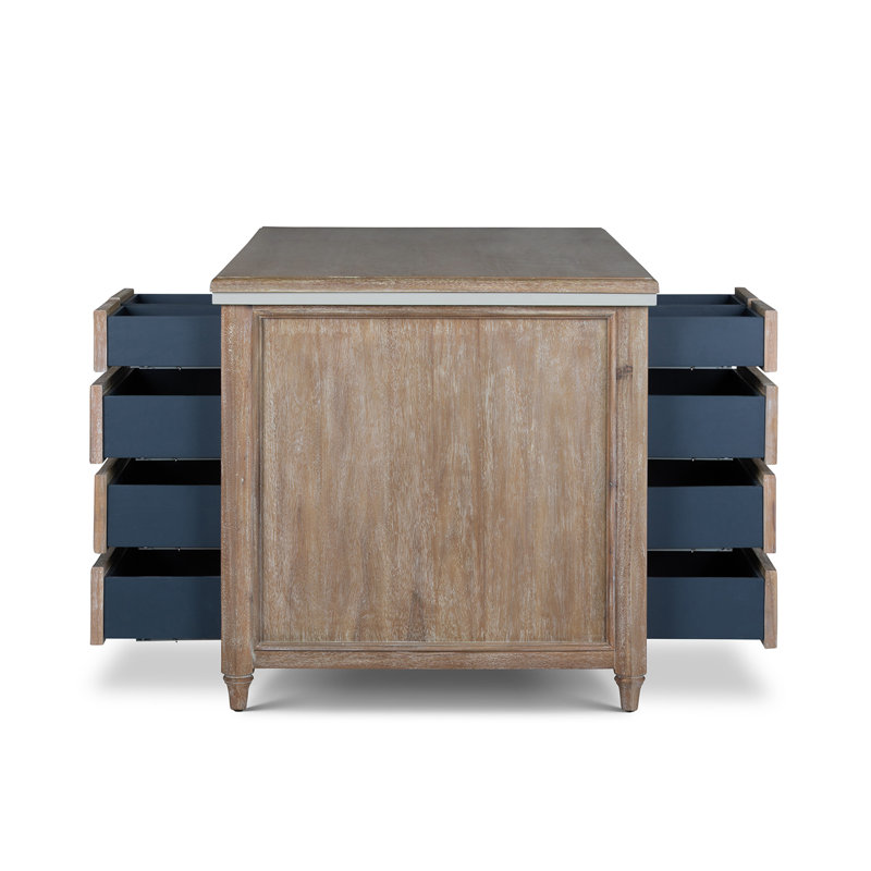 Studio Partners Desk, Whitewash, Driftwood